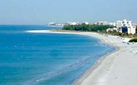 The Gulf coastline in Sarasota, Florida
