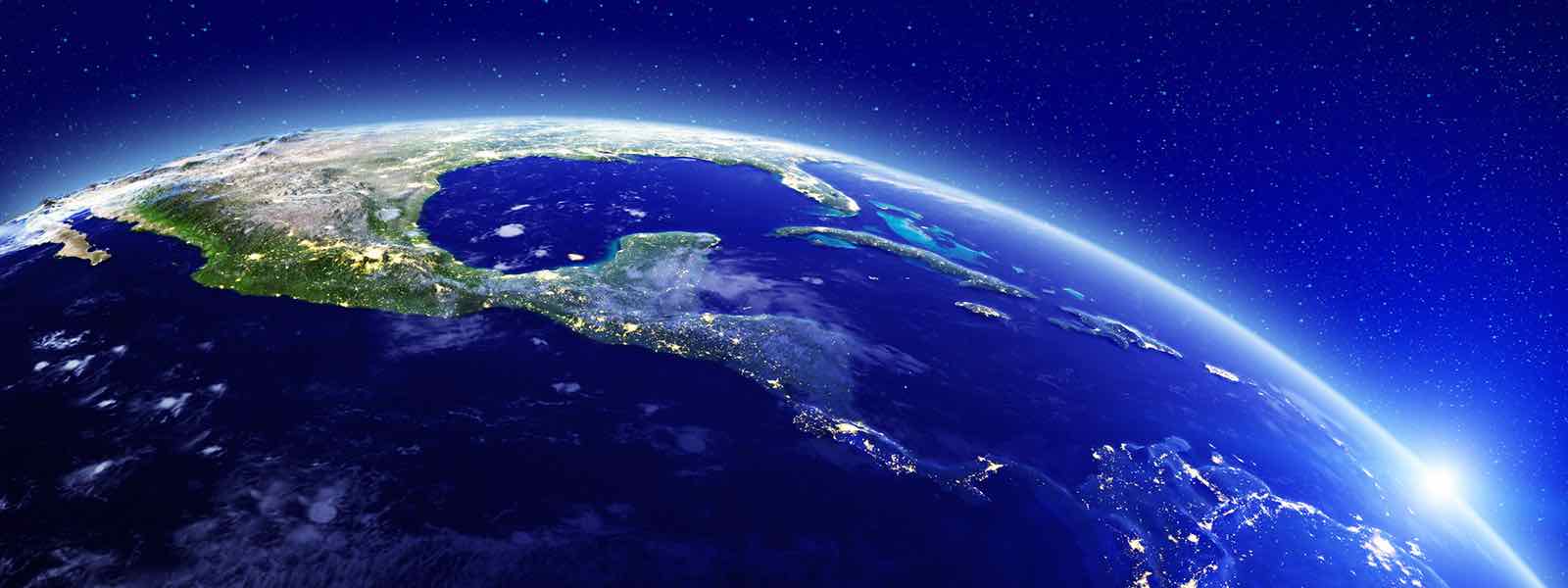 Central America Satellite Image