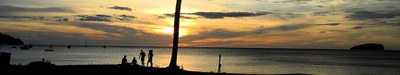 Playas del Coco Sunset Sillouhette Banner