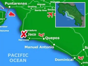 Jaco Location Map