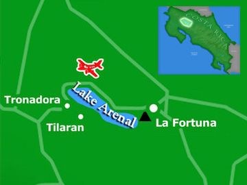 Lake Arenal Region Detail Map