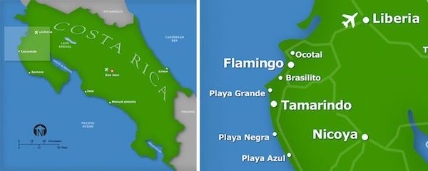 Liberia, Guanacaste, Costa Rica Map