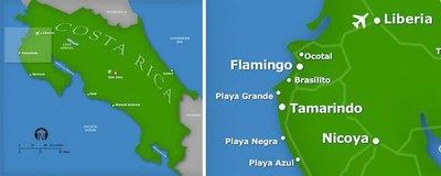 Liberia, Guanacaste, Costa Rica Map