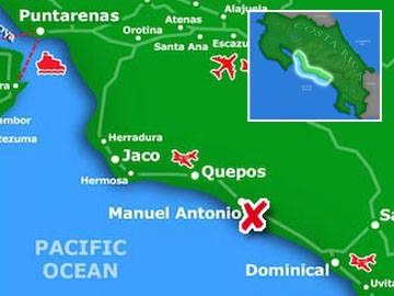 Manuel Antonio Region Detail Map