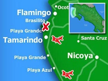 Playa Conchal Region Detail Map