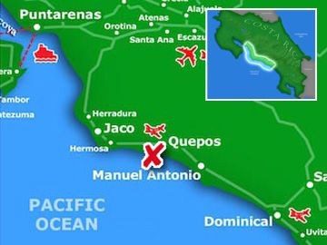 Quepos Region Detail Map