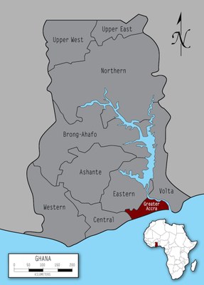 Ghana Map Greater Accra