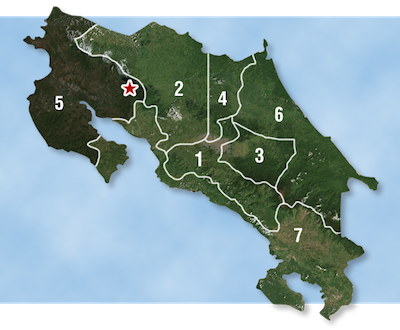 Guanacaste Lake Arenal Map