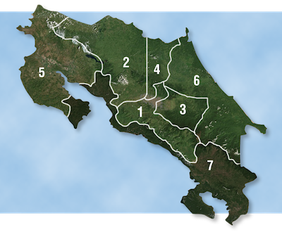 Puntarenas Province Map