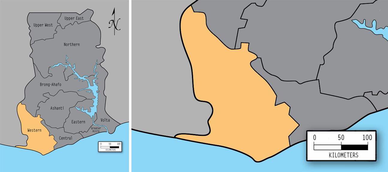 Volta Composite Province Map